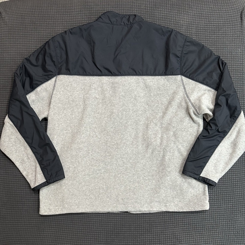Disney Store Mickey Mouse Full Zip Jacket Gray Black Colorblock Fleece Mens L - Picture 7 of 7